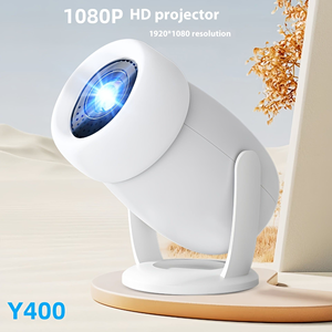 Projecteur intelligent 2026 1080P portable Android13 HY400 Pro Plus WiFi Jeu Mini projecteurs vidéo 4K avec LED LCD HY300 <span class=keywords><strong>Silencieux</strong></span> Gimbal - Product Image 1