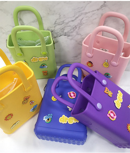 Sac en croco avec trous, imperméable, EVA personnalisé, été, pour femmes, sac à main, sac fourre-tout XL, sac de plage en silicone, vente en gros - Product Image 1