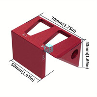 Règle à queue d'aronde carrée en alliage d'aluminium à 45/90 degrés Règle multifonctionnelle pour marquage Outils de menuiserie