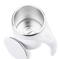 Tasse à mélanger automatique rechargeable portable en acier inoxydable avec agitateur magnétique électrique pour café – Outil de préparation de boissons à domicile