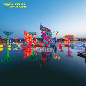 Lanternes en soie en forme de cygne pour le Nouvel An chinois et le Festival du Printemps - Product Image 3