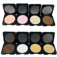Poudre compacte mate populaire pour le visage, contrôle du sébum, longue tenue