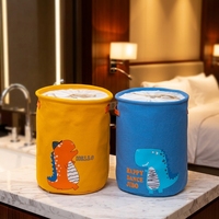 Panier à linge pliable avec cordon de serrage, design mignon de dessin animé, panier de rangement pour vêtements sales, organisateur de linge en EVA pour la chambre à coucher