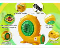 Souffleur d'air électrique à coque plastique, puissant, 550W, portable, pour structures gonflables