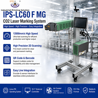 Máquina de Marcado Láser de CO2 IPS-LC60 F MG de 60 W, Alta Velocidad de 12000 mm/s, Codificación de Códigos QR para Bolsas y Empaques