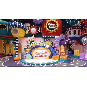 Grand Centre de Divertissement Familial Haut de Gamme Meland Naughty Castle, Aire de Jeux Intérieure pour Enfants, Équipement de Parc d'Attractions - Product Image 1