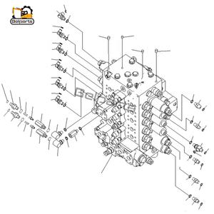 วาล์วควบคุมหลักไฮดรอลิกสำหรับรถขุด PC200-8 PC200LC-8 รุ่น 723-46-23103 - Product Image 3