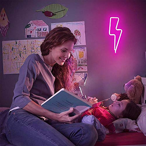 Letrero Luminoso LED de Neón Flexible con Forma de Rayo, Decorativo y Moderno, de Plástico, con Clasificación IP67, Decoración de Pared, Luz Blanca Cálida de 3000K, Alimentación por USB, para Dormitorio - Product Image 5