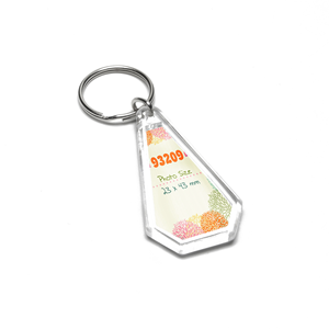 Directo del fabricante, llavero de nuevo y elegante luz acrílica transparente, llavero de plástico promocional de moda - Product Image 1