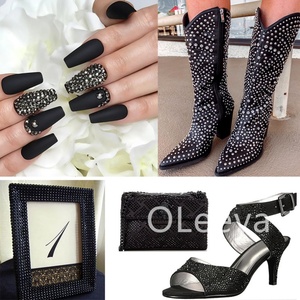 Strass en verre en gros pour l'art des ongles, strass à dos plat non thermocollants pour ongles et gobelets - Product Image 6
