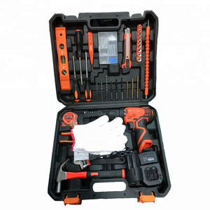 Kit di Attrezzi per Riparazioni Elettriche, Set di Utensili per Manutenzione con Trapano a Impatto Elettrico al Litio e Cassetta degli Attrezzi - Product Image 4