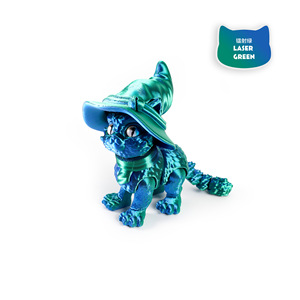 Statue de chaton avec chapeau magique imprimée en 3D 2026, en PLA, jouets unisexes pour les 7-12 mois, artisanat tendance et figurines créatives - Product Image 4