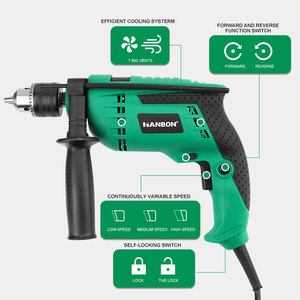 Professional Industrial Grade Electric Impact Drill 220V 710W 13mm Corded OEM High Efficiency 1 Year Warranty Model 140114 - Product Image 1