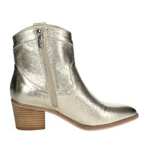Botines Bajos para Mujer Refresh, Color Dorado 171960, Acabado Metálico, Estilo Occidental - Product Image 4