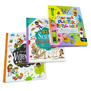 Pencetak profesional buku Spiral sampul keras warna penuh layanan cetak buku kustom kualitas tinggi untuk anak-anak