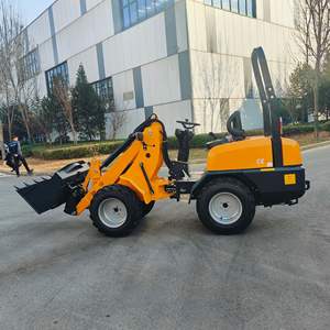निर्माण स्थलों के लिए 0.5cbm बाल्टी क्षमता के साथ थोक फुट 4wd स्पष्ट हाइड्रोलिक मिनी फ्रंट लोडर - Product Image 4