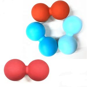 Pelota de Masaje Miofascial de Goma para Rehabilitación Muscular de Pilates, Diseño de Logotipo Personalizado, Terapia Quiropráctica, Doble Forma de Cacahuete - Product Image 5