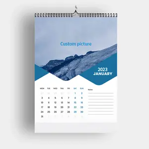 2024 пользовательский китайский персонализированный бумажный ежемесячный настенный календарь планировщик печать