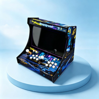 Console de jeu de table portable tout-en-un 19 pouces pour deux joueurs, machine d'arcade commerciale à monnayeur avec double joystick