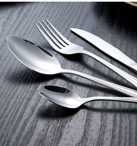 Hiện Đại Thép Không Gỉ <span class=keywords><strong>Flatware</strong></span> <span class=keywords><strong>Set</strong></span> Nhà Hàng Dao Kéo Bao Gồm Bạc Thìa Dĩa Dao Ở Mức Giá Thấp Cho Các Bên Và Nhà - Product Image 6