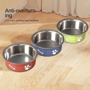 Dog Food Basin Antiderrapante Anti-capotamento Double-layer Round 1.0kg para Large Medium Small Dogs Bacia de arroz Água potável <span class=keywords><strong>Pet</strong></span> - Product Image 1