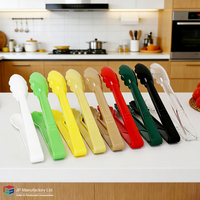 Pince de service durable pour steak, ustensile de cuisine occidentale coloré, en plastique PC écologique avec poignée, idéal pour les buffets et la restauration