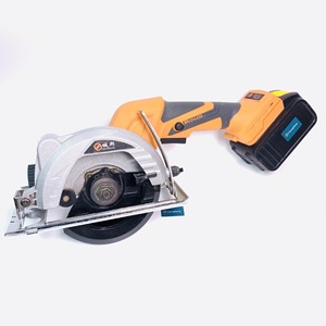 Sierra Circular Inalámbrica Portátil de 5 Pulgadas, con Batería de Litio, Recargable, de Una Mano, 125 mm, Herramienta para Cortar Madera, Naranja, LQ01 PG4400 C - Product Image 4