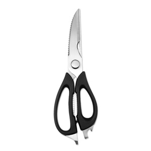 <b>Kitchen</b> <b>Scissor</b> Stainless Steel 8 In Straight Head Black Handle Multi Purpose For Chicken Vegetable Home Use - Product Image 4