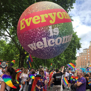Inflador de globos de helio con logotipo personalizado, Bola de cielo de aire volador, esfera inflable, globo de helio - Product Image 1