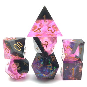 Juego de dados Dnd de resina de dados de <span class=keywords><strong>color</strong></span> mixto doble poliédrico D6 de bajo costo de herramientas - Product Image 5