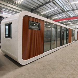 Cabine de vacances Apple Barn vue panoramique fenêtres intérieur cheminée canapé pour hiver ferme <span class=keywords><strong>famille</strong></span> escapade vacances détente - Product Image 2