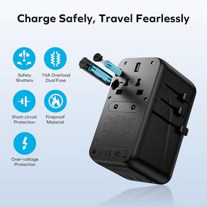 Adaptador de viaje universal <span class=keywords><strong>MOMAX</strong></span> 140W, tecnología GaN, EU/UK/AUS/US/JP Worldwide, carga rápida para iPhone - Product Image 6