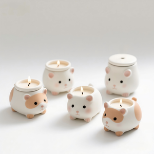 Cute Guinea <strong>Pig</strong> Resin Water Globe, Realistic Hamster Snow Globe for Kids Bedroom Decor, Unique Birthday Gift, 3.5" <strong>Tall</strong> - Product Image 5