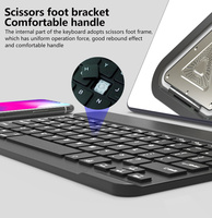 Fabricant OEM Logo personnalisé Clavier sans fil BT ultra fin Clavier compact en plastique pour Tab A9 8,7 pouces SM-X110/X115