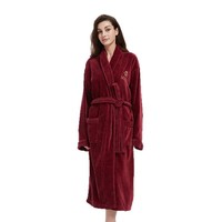 Peignoir en tissu de serviette de la collection hôtelière de luxe, 100% coton, poids lourd, doux et absorbant, broderie personnalisée