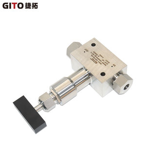 Vanne à aiguille cryogénique forgée en acier inoxydable 316 GITO, à filetage haute pression, pour le contrôle de l'eau et de l'huile, structure angulaire - Product Image 2