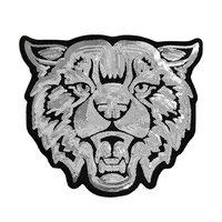 Vêtement personnalisé en usine, brodé à la main, thème animalier, thermocollant, en chenille, polyester gaufré, appliqué sur toile
