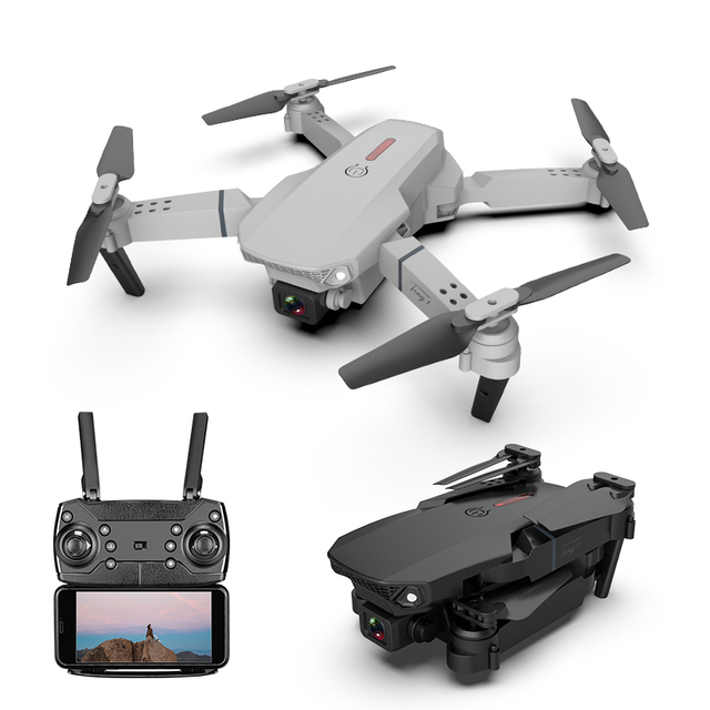 E88 Professional Drone With Double HD 4K Wifi Camera Altitude Hold Mode RC Foldable Quadcopter Drone Toys