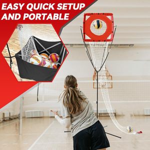 <span class=keywords><strong>Filet</strong></span> d'entraînement pour lanceur <span class=keywords><strong>de</strong></span> <span class=keywords><strong>volley</strong></span>-ball, équipement d'entraînement <span class=keywords><strong>de</strong></span> <span class=keywords><strong>volley</strong></span>-ball avec <span class=keywords><strong>filet</strong></span> réglable en hauteur et en angle, pour l'intérieur et l'extérieur - Product Image 4