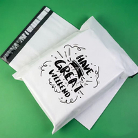 Sacs d'expédition en polyéthylène blanc personnalisés avec logo, imperméables et durables, sacs d'expédition en plastique pour l'emballage de vêtements