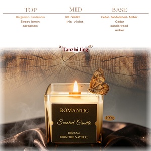 Vintage Chinese Style Scented Candle <b>Gift</b> <b>Box</b> Coffee Aroma Essential Oil Set Luxury Bedroom Decor Ornament - Product Image 5
