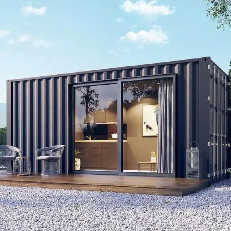 china supplier 20 40 foot luxury fabricated house 20ft prefab shipping container home houses