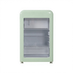 Réfrigérateur à boissons rétro MSR130EG-RE, compresseur électrique, refroidissement par air, portable, <span class=keywords><strong>vintage</strong></span>, <span class=keywords><strong>porte</strong></span> simple, sans givre, grade 2 - Product Image 1