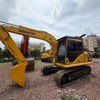 Mini-excavatrice compacte d'occasion Komatsu PC130 d'origine japonaise, excavatrice d'occasion avec pièces