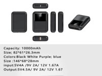 10000mAh GaN PD 22.5W 20W Snelle Oplading Draagbare Powerbank USB-C LED Display Compacte Mini Oplader Type-C