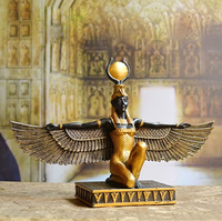 Statue en résine artistique peinte à la main de la déesse égyptienne Isis pour la décoration des fêtes