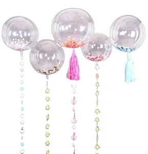Globos de burbujas transparentes de 10/18/24/36 pulgadas, globos de helio Unisex individuales, globo Bobo transparente, de aire de pez volador PVC, grupo de la suerte de 10g