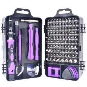 Juego de destornilladores de precisión Destornillador magnético DIY para electrónica PC Herramienta de reparación de teléfonos de computadora 115 en 1 - Product Image 1