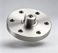 Base de positionnement d'arbre à bride en acier inoxydable sur mesure, moyeu à bride tourné et fraisé, assemblage de machines d'automatisation industrielle, électroérosion à fil
