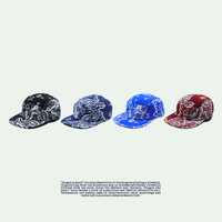 Logotipo del cliente Aleros gordos Double Dragon Play Beads Flor de anacardo Retro Multicolor Rojo Gorras sin estructura